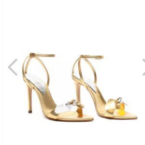 Schutz | Elora Metallic Leather Sandal | NWT